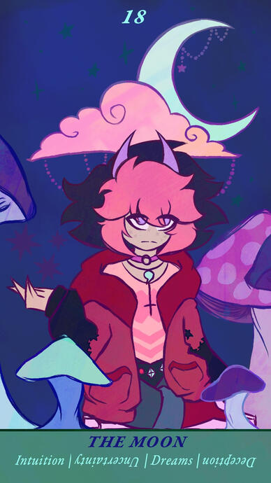 for a school project of making Tarot cards. using my characters, as well as the idea of blacklight and my own world im building i made these cards.