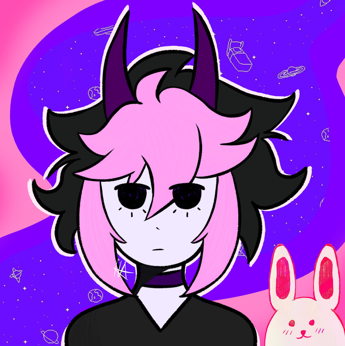 Omori Artstyle the oldest recognizable version of my Vtuber sona in the Omori artstyle.